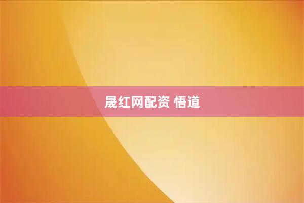 晟红网配资 悟道